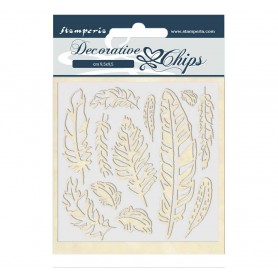 Decorative Chips Feather - Amazonia - Stamperia