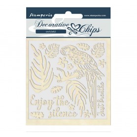 Decorative Chips Parrot - Amazonia - Stamperia