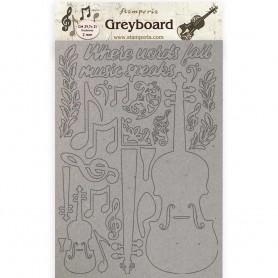Greyboard A4 Violin - Passion - Stamperia