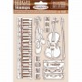 Rubber Stamps Love Art 7pc - Passion - Stamperia