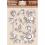 Rubber Stamps Rose 10pc - Passion - Stamperia