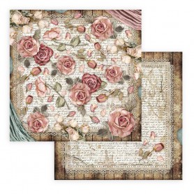 Papier 30x30 Roses and Laces 1f - Passion - Stamperia