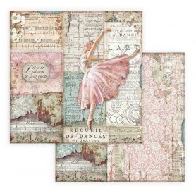 Papier 30x30 Dancer 1f - Passion - Stamperia