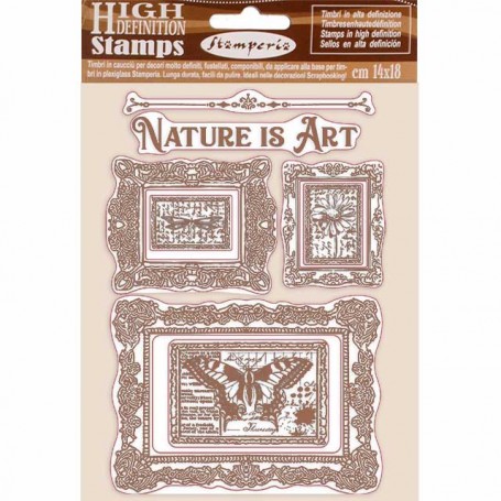 Rubber Stamps Nature is Art frames 5pc - Atelier des Arts - Stamperia