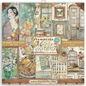 Set de papier 30x30 Atelier des Arts 10 feuilles - Stamperia