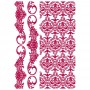 Pochoir Border and Texture 21x30cm - Stamperia Thick Stencil Romantic Journal