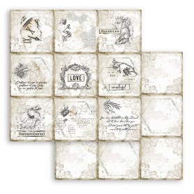 Papier 30x30 Cards 1f - Romantic Journal - Stamperia
