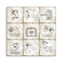 Papier 30x30 Cards 1f - Romantic Journal - Stamperia
