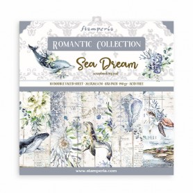 Set de papier 20x20 Sea Dream 10 feuilles - Stamperia