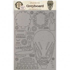 Greyboard A4 Air Baloon - Voyages Fantastiques - Stamperia