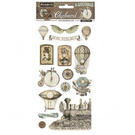Chipboards Voyages Fantastiques 15pc - Stamperia