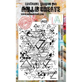 Tampon 459 Lined Triangles - AALL and Create Clear stamps