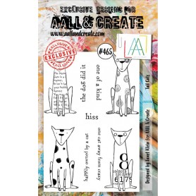 Tampons 465 Tall Cats - AALL and Create Clear stamps