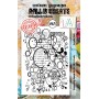 Tampon 471 Scripted Ovals - AALL and Create Clear stamps