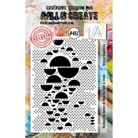 Tampon 487 Reverse Semicircles - AALL and Create Clear stamps