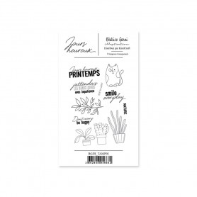 Tampons 1 Jours heureux 9pc – Béatrice Garni Illustration