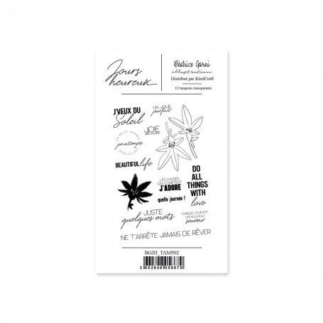 Tampons 2 Jours heureux 13pc – Béatrice Garni Illustration