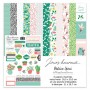 Set de papier 30x30 Jours heureux 6f et 1 planche d'étiquettes - Béatrice Garni illustration