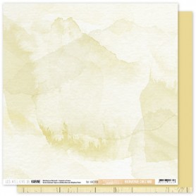 Papier 30x30 Jaune paille 1f - Back to Basics - Les ateliers de Karine