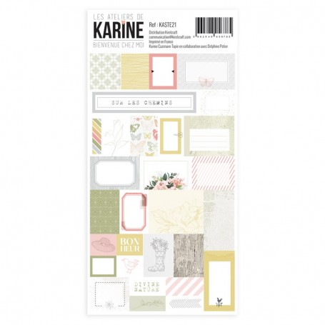 Stickers étiquettes Bienvenue chez moi - Les ateliers de Karine