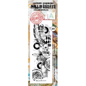 Tampon 79 Feathered Bloom - AALL and Create Clear stamps