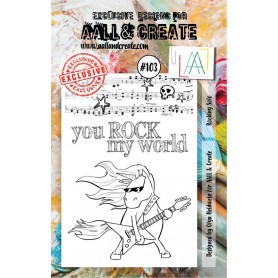 Tampons 103 Rocking Solo 3pc - AALL and Create Clear stamps
