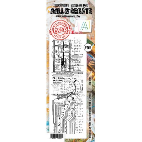 Tampon 203 Fly High - AALL and Create Clear stamps