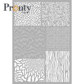 Pochoir Background 5 A4 - Pronty Crafts Stencil