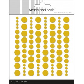Enamel Dots Mustard - Simple and Basic