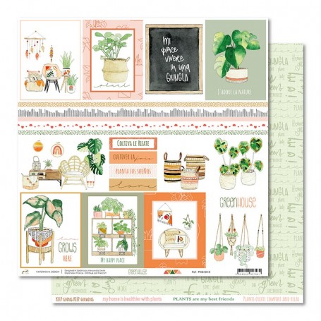 Papier 30x30 Greenhouse 6 1f - Papernova Design