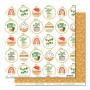 Set de papier 30x30 Greenhouse 6 feuilles et 1 planche d'étiquettes - Papernova Design