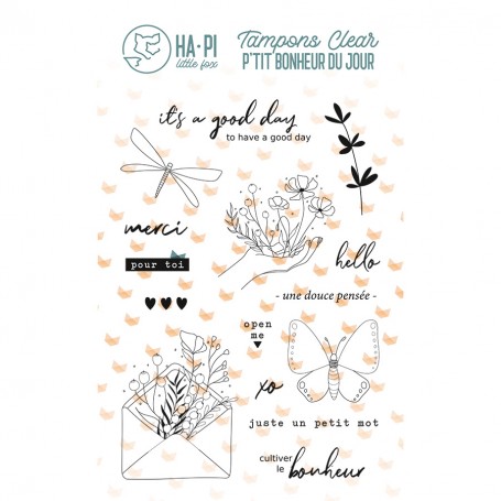 Tampons Un petit mot - P'tit bonheur du jour - HA PI Little Fox