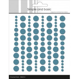Enamel Dots Aqua - Simple and Basic