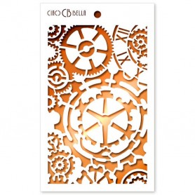 Pochoir Texture Gears – Ciao Bella Stencil Bad Girls