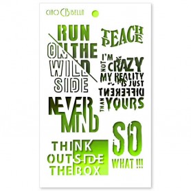 Pochoir Texture Think Outside the Box – Ciao Bella Stencil Bad Girls