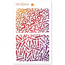 Pochoir Texture Question Mark – Ciao Bella Stencil Art