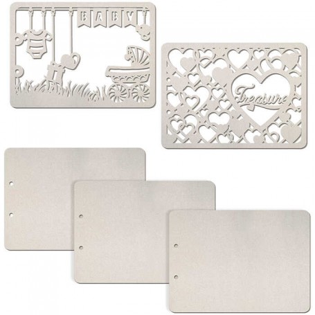 Set de 5 pages Baby Treasure 22x16 cm – Ciao Bella Album Binding Art