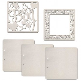 Set de 5 pages It's a Boy 22x22 cm – Ciao Bella Album Binding Art