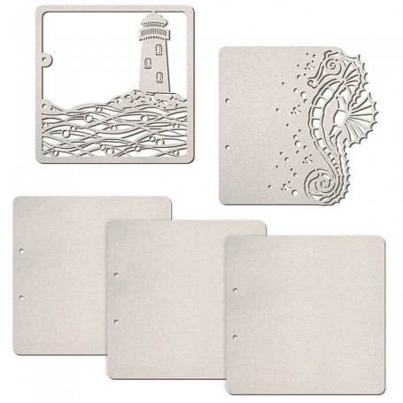 Set de 5 pages Lighthouse 22x22 cm – Ciao Bella Album Binding Art
