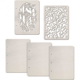 Set de 5 pages Corals 16x22 cm – Ciao Bella Album Binding Art