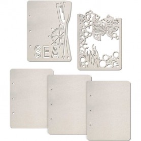 Set de 5 pages Sea 16x22 cm – Ciao Bella Album Binding Art