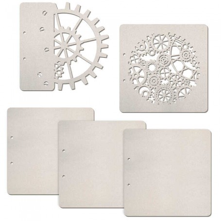 Set de 5 pages Industrial 22x22 cm – Ciao Bella Album Binding Art