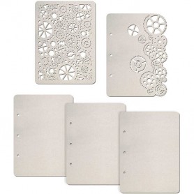 Set de 5 pages Gears 16x22 cm – Ciao Bella Album Binding Art