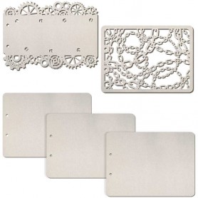 Set de 5 pages Chains 22x16 cm – Ciao Bella Album Binding Art