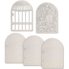 Set de 5 pages Birdcage 16x22 cm – Ciao Bella Album Binding Art