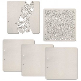 Set de 5 pages Butterflies 22 cm – Ciao Bella Album Binding Art