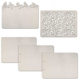 Set de 5 pages Little Birds 22x16 cm – Ciao Bella Album Binding Art