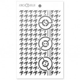 Pochoir Texture Pied de poule – Ciao Bella Stencil Art