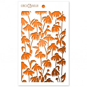 Pochoir Texture Daisies – Ciao Bella Stencil Art