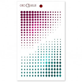 Pochoir Texture Dots and Diamonds – Ciao Bella Stencil Art